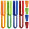 4 Pièces Brosse de Nettoyage pour Stores Vénitiens, 4 Couleurs Stores Outils de Nettoyage, Nettoyage pour Stores Vénitiens et Volets avec Housse Microfibre Lavable pour Aérations de Voiture