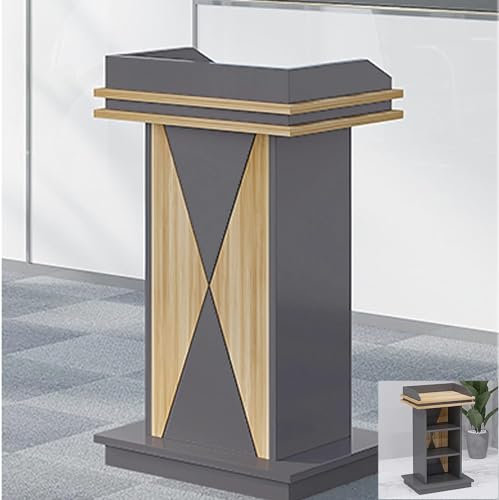Tragbarer Rednerpultständer aus Holz für Kirchen, Hochzeiten und Schulen. Standrednerpulte mit Stabiler Struktur und einfachen Kanzeln