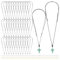 UNICRAFTALE about 40Pcs Adjustable Necklace Cords Vintage Necklace Cord Rope Handmade Craft Necklaces With Open Jump Ring for Hanging Pendants Balck Cord necklace for Men Women 85.6cm