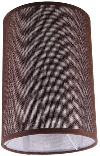 Veemoon Runder Lampenschirm Aus Stoff Und Eisen Mit E27-fassung Dekorativer Lampenschirm Für Tisch Und Stehleuchten Geeignet Für Wohnzimmer Und Schlafzimmer