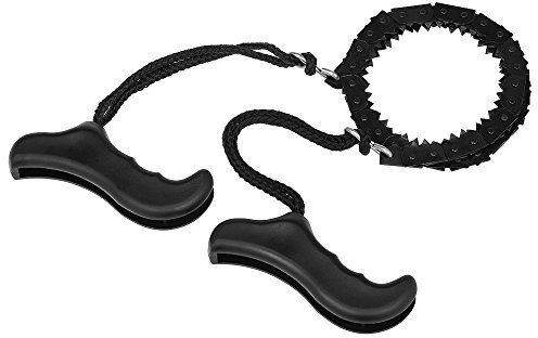 Juroupi Folding Chain Saw Jagged Chainsaw Manual Steel Wire Saw Hand Camping Hiking Hunting Emergency Survival Tool