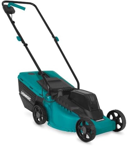 Tagliaerba a Batteria 20V - 32cm, Motore Brushless, 3 Altezze di Taglio, Cesto 30L, Design Ergonomico, Ideale per Giardini Piccoli, Incl. Batteria e Caricatore Rapido