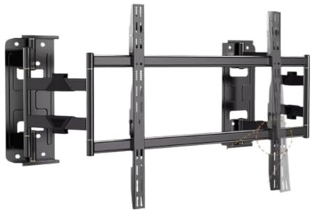 Adjustable Wall Mount TV Bracket for 50 75 Inch TVs Telescopic Corner Shelf Supports Up to 88lbs Space Saving Design Perfect for Living Room Entertainment
