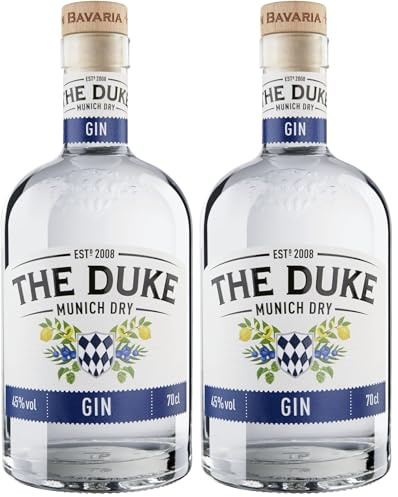 THE DUKE – Munich Dry Gin | Ausgezeichneter Gin aus München | ein moderner Klassiker | 700 ml (Packung mit 2)