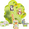small foot 11091 Steckbaum Jungle aus Holz, FSC 100%-Zertifiziert, ab 12 Monaten Spielzeug, Mehrfarbig