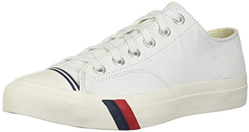 PRO-Keds Men's Royal Lo Classic Canvas, Weißes Leder, 42.5 EU