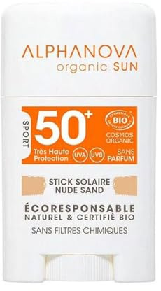 Sonnenschutz Stick Gesichts, Tatoo, Kinder, Wassersport Bio Sonnencreme lichtschuttfaktor 50 + Naturkosmetik Vegan, ohne mikroplastic, riffsicher (Naturbeige)