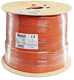 Germany B.e.s.t CAT 7 500M Simplex Netzwerkkabel Verlegekabel Kupfer LAN Kabel Ethernetkabel S/FTP 10 Gbit/s Kat 7 reines Kupfer Datenkabel PoE+ LSZH Datenkabel