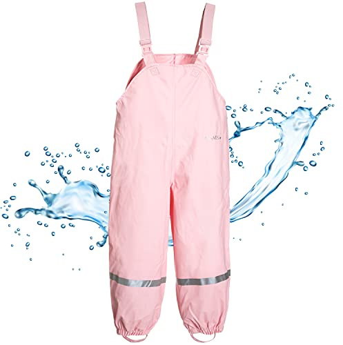 BMS Buddelhose Matschhose 100% wasserdicht - rosa - 110
