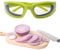 Lilibeila Zwiebelbrille, reißfest, kratzfeste Brille zum Kochen, Küche (grün)
