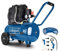 Scheppach HC25Si Super-Silent Kompressor Leisekompressor | 8bar | 24L Kessel | ölfrei & wartungsarm | Ansaugleistung 230 L/min Doppelzylinder | mit Fahrvorrichtung, 10m Schlauch & 13 tlg. Zubehörset