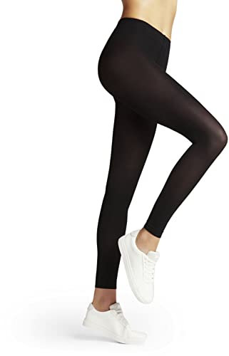 FALKE Damen Leggings Pure Matt 50 DEN W Le halb-blickdicht einfarbig 1 Stück, Schwarz Black 3009, M