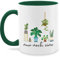 Tasse Tassen 325ml - Deko Hobby - Nur noch eine Pflanze Garten Gärtner Geschenk Florist - 325 ml - Dunkelgrün - pflanzen liebhaber geschenke gärtnern kaffeetasse gartentassen floristen cup