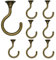Große Girlande Deckenhaken Heavy Duty Girlande Haken mit Hardware für hängende Pflanzen Deckenmontage Hohlraumwand Befestigung (8 Sets, antikes Messing)
