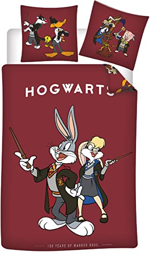 Aymax Bettwäsche Set Hogwarts Looney Tunes 135 x 200cm