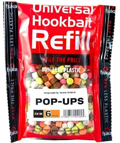 Fjuka Pop-Ups 6mm REFILL | Floating bait | Hair-rigs | Direct hooking
