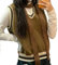 KieTeiiK Schal, gestreifter Damen-Schal, Y2K, lang, schmaler Gürtel, Krawatte, beige, 5*180cm