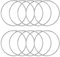 KALIONE Metallringe zum Basteln 10 Stück 5cm Silber Metallringe Metall Ringe Deko für Traumfänger Ring, Makramee Ring, Wickeltechnik, Floristik,Hochzeitskranz,Hoops