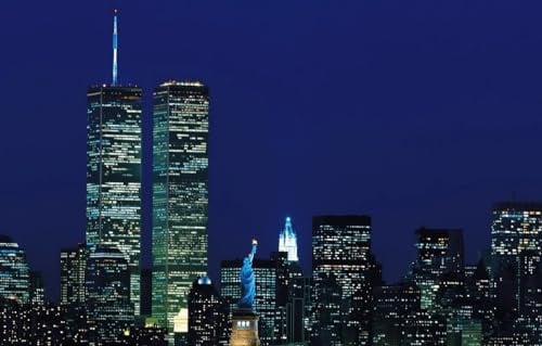 GUOHLOZ Puzzle 1000 Teile,Puzzle für Erwachsene,Impossible Puzzle,Geschicklichkeitsspiel für die ganze Familie,Puzzle-Geschenk,Raumdekoration,Wolkenkratzer,New York,World Trade Center,75x50cm