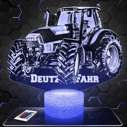Moderne LED Ambiente LampeLandwitschaftlicher Traktor Deutz.F, Geschenkidee deko Sammlung Miniatur 1 32. Lampe deko Büro Wohnzimmer, Fan Landwitschaftlicher Traktor Deutz.F