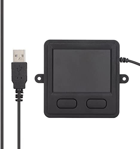 ciciglow Compact Size, 2 Buttons USB Wired Trackpad for Laptops Desktops with Portable Practical Computer Touch Pad