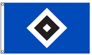 Stormflag Flagge Hamburg HSV Fahne Fan NEU 2X3ft Hamburg Fahne 60x90 cm Polyester 90 g with Eyelets Stitched with Double Needle