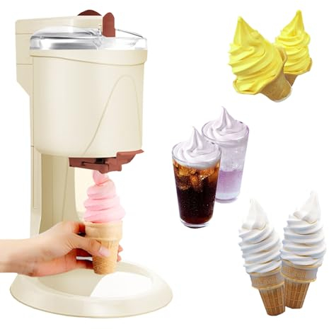 Hydravex Ice Cream Dessert Maker, Home Ice Cream Maker Machine, Mr Whippy Ice Cream Machine, Portable Ice Cream Maker Hotel Bar Cafe Ice Cream Mixer
