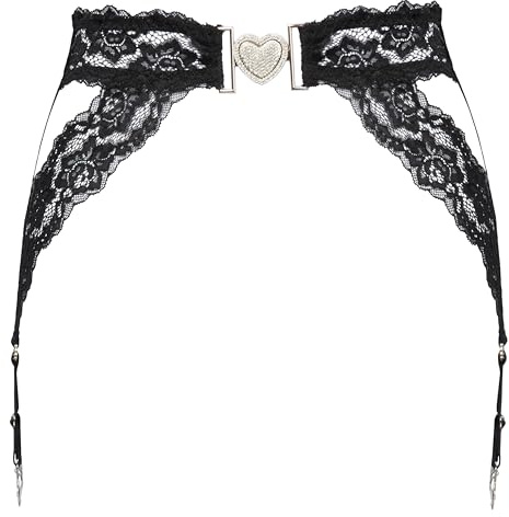 Cottelli Lingerie Strapsgürtel, Schwarz, S/M