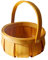 Jingyun Rattan Obst Körbe gewebt Lagerung Schalen, Brot Nuss-Halter für Haus Küche Tischplatte 15CM-C06