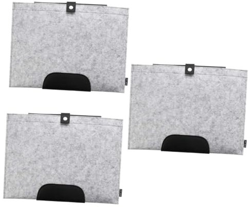 Sewroro 3stücke Filz Dokumententasche Tragbarer Papier Organizer Erweiterbare Aktentasche Für Büro Und Schule Stilvolle Und Leichte Aufbewahrungslösung