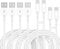 4Pack iPhone Charger Cable [Apple MFi Certified] USB a to lightning cable 1/1/2/2M, Apple fast charging cord lightning cable for iphone 14 13 12 11 Pro Max XS XR X 8 7 6 Plus 5, iPad and iPod
