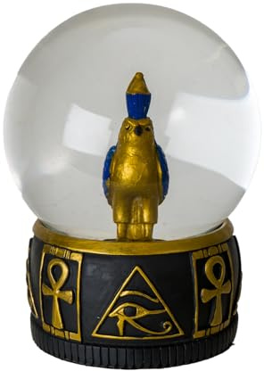 Pacific Giftware Horus Wasserkugel mit Auge von Ra und Ankh-Symbolen, perfekt als ägyptische Heimdekoration oder einzigartiges Geschenk, 12,7 cm hoch