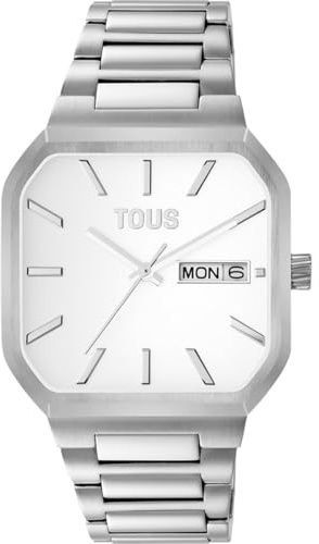 TOUS Analoge Uhr mit Stahl/Aluminium Armband Bett