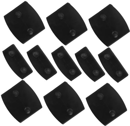 DECHOUS 36 Pezzi Infissi fissaggio della sponda del letto staffe hardware del telaio del letto staffa della sponda del letto parti del letto fibbie per giroletto in legno plastica Black
