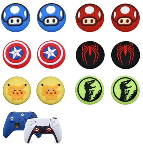 XUZOPIM 12 Piezas Tapones Para Joystick Compatibles Con Nintendo Switch Tapas Para Joystick Accesorios Thumb Grips Tapa De Joystick Joystick De Silicona Grip Joystick Accesorios Joystick