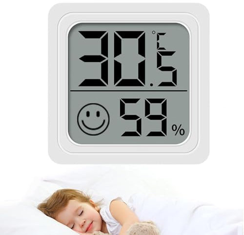 Digital Temperature Humidity Gauge, Humidity Sensor, Home Temperature and Humidity Meter, Room Temperature Humidity Monitor, Indoor Climate Monitor, Accurate Humidity Gauge