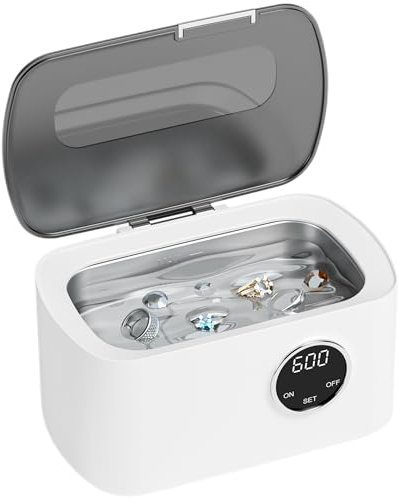 Ultrasonic Cleaner Machine 600ml Ultrasonic Jewellery Cleaner Machine Ultrasonic Bath Jewelry Cleaner Machine Professional Sonic Cleaner