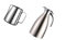 Jarra térmica de café de acero inoxidable de 2 litros con jarra de espuma de leche de 1 litro, aislamiento al vacío de doble pared, mango de aleación de zinc, tapón de silicona