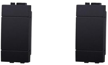 IXTRIMA Copriforo Falso Polo, Compatibile Con Bticino Living Light set 4 pezzi (Nero)