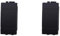 IXTRIMA Copriforo Falso Polo, Compatibile Con Bticino Living Light set 4 pezzi (Nero)