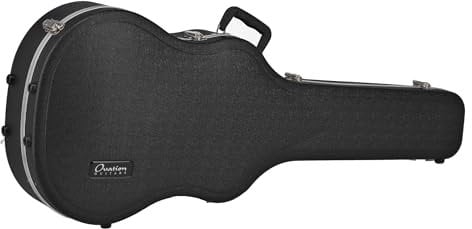 Ovation Custodia chitarra ABS Case - Custodia dalla forma originale, adatta per Super Shallow - guscio in ABS - profilo in alluminio - scomparto per accessori, 8117-G