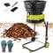 Biotrituratore giardino 2500 W, cippatore elettrico legno, tritura fino 54 mm, velocità 3600 giri/min, lame acciaio reversibili con sacco raccolta per detriti, foglie e rami giardino.,noPowercord