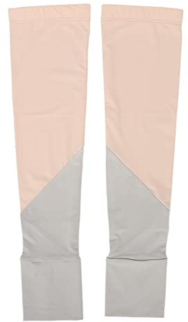 Arm Sonnencreme Abdeckung Pink Elastic Kühlhülle Halbfinger UPF 50 atmungsaktives Nylon