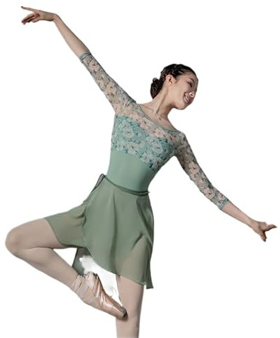 ZIHDKE Ballett-Tanz-Trikot for Damen, einteiliger Gymnastik-Overall, eleganter Tanz-Ballett-Trikot FüR Damen