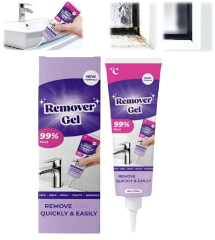 Mold Remover Gel, Effective Mould Remover Gel,Powerful Cleaning Gel,Highly Effective in Penetration,Mould & Mildew Remover for Bathroom & Kitchen Tile Gaps,Walls & Grout,Not Damage The Surface(1Pc)