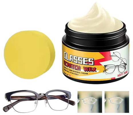 Brillenglas Kratzentferner 30g Polierpaste Mit Zur Anwendung | Zur Beseitigung Von Kratzern Auf Brillengläsern Für Bildschirme Autoscheiben Uhren Handys Und Kameras