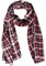 Kopfmuss - Unisex Schal Baumwolle Winterkaro Nachtblau/Weiß/Rot