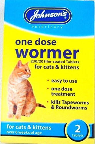SIPW Cat Kitten One Dose Wormer Tablet or Worming Granules Roundworm Tapeworm (Round Worm Granules)