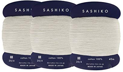 Daruma Sashiko Carte de fil fine 40 m