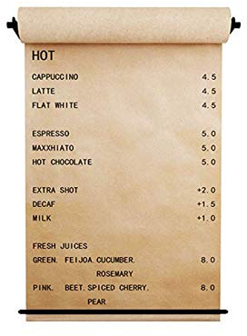 Kraftpapierrolle Anzeige - Happyroom Wanddekor Trending Wandhalterung Kraftpapier rolle Enthalten für Office Home Restaurant Coffee Shop und Etc (60.50cm * 50m)